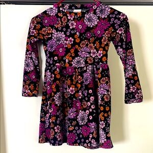 Jumping Beans Velvety Floral Dress